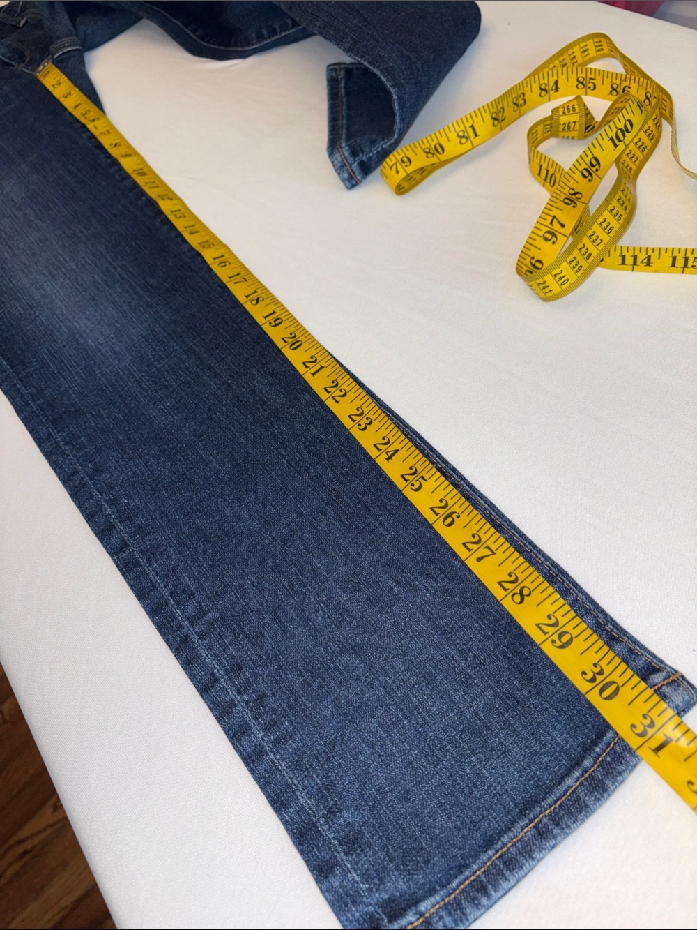 Adriano Goldschmied Blue Denim Jeans Classic Slim Straight Fit The Stevie Sz 29R - Picture 3 of 10